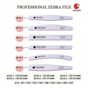 Professional Custom Printed Logo Double Side Half Moon <b>Nail</b> <b>File</b> 100/180 180/240 Grit Sandpaper Manicure <b>Nail</b> <b>File</b> - Product Image 2