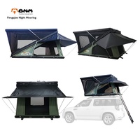 Tente de camping sur toit de voiture pour voyage en autonomie, tout-terrain, SUV, quatre saisons, imperméable 2000-3000mm, double couche, installation rapide