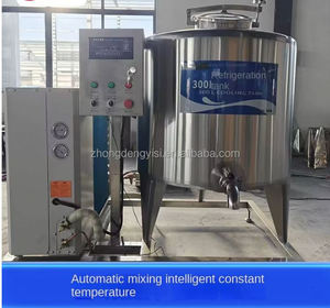 Tanque de Refrigeración Vertical de Acero Inoxidable de Grado Alimenticio, Equipo Pasteurizador de Enfriamiento Directo para Producción de Leche de Cabra y Vaca - Product Image 2