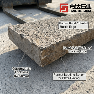Dalles de pavage en <span class=keywords><strong>granit</strong></span> blanc sésame G603 robustes - Carreaux extérieurs antidérapants pour les allées piétonnes des places municipales - Product Image 3