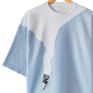 เสื้อยืดถักนิตติ้งลายกราฟิกสไตล์สกี ดีไซน์มินิมอล เนื้อผ้านุ่ม คุณภาพพรีเมียม สำหรับใส่ลำลองในฤดูร้อน - Product Image 6