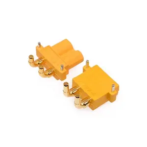 XT30PW Female male Banana golden XT30 Upgrade Right Angle Plug Connector for ESC Motor PCB board plug adapter for RC model