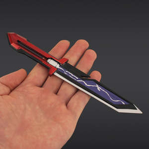 18cm Valorante vendita calda in metallo artigianato giocattolo spada contratto senza paura lama di dio in lega gioco oggetti di scena collezione metallo ornamenti - Product Image 4