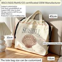 Sacs fourre-tout en toile de coton de luxe pour la plage, vente en gros, design artistique personnalisé, écologiques, réutilisables, durables, pour femmes, usage quotidien