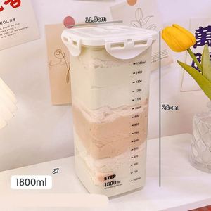 Food Grade Transparent Plastic Eco-Friendly Stackable Airtight <b>Storage</b> <b>Jar</b> <b>Kitchen</b> Container Large Capacity <b>for</b> Grain Tea Food - Product Image 3