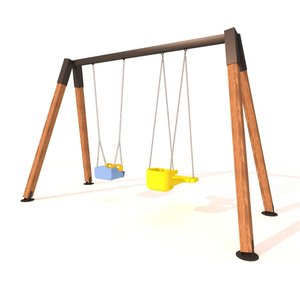 Asiento cómodo Columpio de madera Padre y producto de tipo estándar - Product Image 2