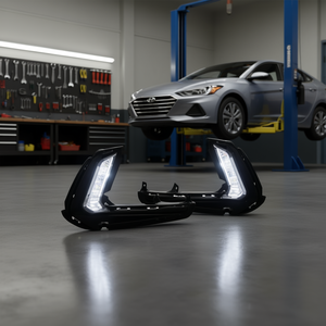 Juego de Faros Antiniebla LED para Hyundai Elantra 2017-2019, Temperatura de Color 5000K, 6000 lm, 12V, Carcasa Negra, Nuevo, Mejora de Reequipamiento - Product Image 2