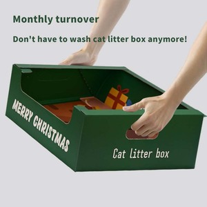 <span class=keywords><strong>Bac</strong></span> à litière jetable en <span class=keywords><strong>carton</strong></span> robuste et imperméable, facile à transporter - Product Image 6