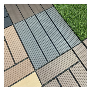 Produttore a buon mercato esterno legno-plastica composito piastrelle ponte 30*30CM WPC giardino terrazzo esterno ad incastro Decking piastrelle - Product Image 4