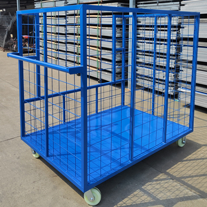 Heavy Duty nền tảng dây lưới <span class=keywords><strong>container</strong></span> kho nền tảng Xe đẩy nền tảng xe đẩy - Product Image 4