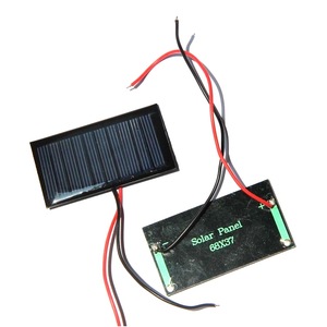 Masuyoshi Mitsu <b>Solar</b> <b>Panel</b> 68x37mm 0.3W 5V 60mA Epoxy Coated With Wires For 3.7V Battery Recharge - Product Image 2