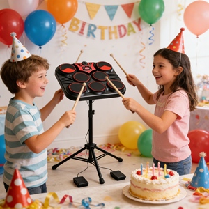 Batterie électronique professionnelle directe d'usine avec cymbales pour enfants et adultes, spectacles en direct - Product Image 2
