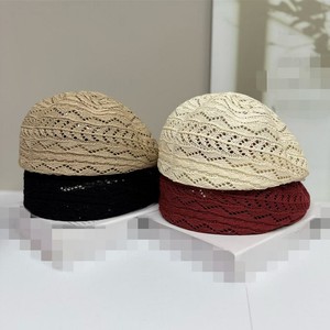 2026 New Fashion Chic Women <strong>Ladies</strong> <strong>crochet</strong> breathable Pillbox Hats <strong>Beret</strong> ivy newsboy cap hats driver hat - Product Image 4