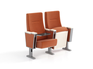 Chaise de cinéma, de théâtre ou d'auditorium durable <span class=keywords><strong>avec</strong></span> tissu d'<span class=keywords><strong>ameublement</strong></span> intérieur et tablette d'écriture - Product Image 5