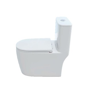 مرحاض سيراميك أوروبي بقطعة واحدة بتصميم عصري بسيط مضاد للروائح ومقاوم للرذاذ مع ضمان لمدة 5 سنوات - Product Image 5