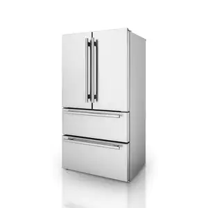 Réfrigérateur économiseur d'énergie de l'onduleur 525L le plus vendu pour la porte française à la maison