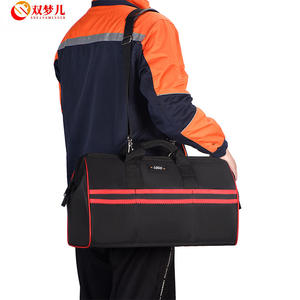 กระเป๋าใส่อุปกรณ์ช่างซวงเมิ่งเอ๋อร์ ความจุขนาดใหญ่ หลายช่อง สีดำแดง ทนทานต่อการสึกหรอ สำหรับช่างไฟฟ้าและช่างไม้ - Product Image 5