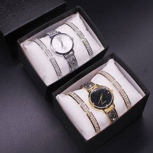 Dernier <span class=keywords><strong>Prix</strong></span> Promotionnel Montres pour Femmes Bracelet Doré Cadran Étoilé <span class=keywords><strong>Quartz</strong></span> Sets de Montres pour Dames - Product Image 5
