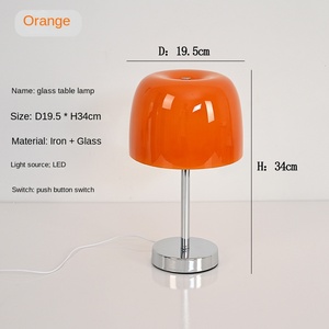 Veilleuse champignon vintage, lampe de table moderne <span class=keywords><strong>Bauhaus</strong></span>, matériau PC flexible pour chambre à coucher, chevet, atmosphère décorative pour famille d'accueil - Product Image 4