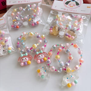 Nette Cartoon Perlen Armbänder für Mädchen 2 Taschen von Sanrio Transparent Kunststoff Schmuck Little Princess Zubehör - Product Image 2