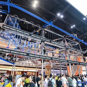 Centre de jeux de sport familial parc de toboggan intérieur enfants adultes aire de jeux équipement de parc d'aventure commercial - Product Image 2