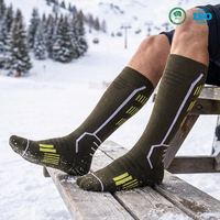 Chaussettes de ski thermiques multi-sports pour temps froid, en coton peigné épaissi, pour adultes et enfants