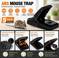 Piège à rats et souris en plastique ABS, très vendu, déclencheur sensible, taux de capture élevé, non toxique, pour la lutte antiparasitaire domestique