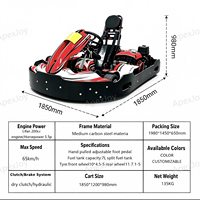Kart de course à essence ApexJoy RACE PRO A1 - 200cc 5.5HP, 65km/h, frein à disque hydraulique, pour adultes, location, entreprise, prix de gros B2B