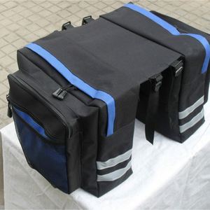Bolsa Trasera para Bicicleta, Bolsa Doble para Bicicleta de Montaña, Material de Lona, Capacidad de 30-40L - Product Image 3