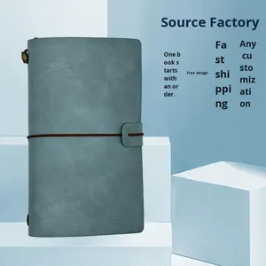 Carnet personnalisé A6 rétro nostalgique en similicuir avec reliure à anneaux, résistant à l'eau et à la saleté, journal de voyage <span class=keywords><strong>TN</strong></span> personnalisable - Product Image 2