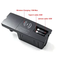 Station d'accueil sans fil Vtear, chargeur sans fil, câble rétractable, accessoires de décoration intérieure pour Audi A6/A7/S6/S7/RS6/RS7 2011-2018