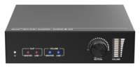 Compacto 60W Mini amplificador de potencia Bridgeable Estéreo Analógico RCA Hogar HI-FI Dante Networked 24V DC/PoE + Disparador remoto Metal