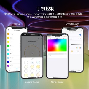 ZGMISMART Matter LED Strip Driver 12 24V DC 25A RGBCW Output Home Automation Control - Product Image 2