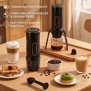 <span class=keywords><strong>Cafetera</strong></span> Espresso Portátil para Exteriores, 7500mAh, Recargable Tipo C, 12v, 3 en 1, en Oferta - Product Image 1