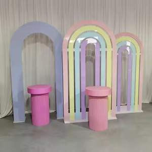 Carrello di caramelle in PVC bianco per mobili moderni per feste di Baby Shower - Product Image 2