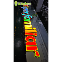 Lettres lumineuses LED personnalisées 3D, couleur magique, étanches IPX7, enseignes publicitaires extérieures pour entreprises, éclairage de magasins et de voitures