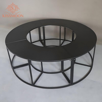 Table de dessert circulaire en fer blanc, modulable en segments d'arc, pour buffet de bonbons de mariage, table de présentation pour banquets et événements