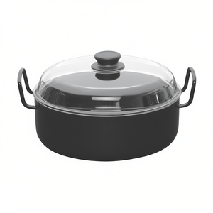 RIESS Grandma's Braising <b>Pan</b> With Glass Lid 3.5 Qt For Stovetop And Oven Use - Product Image 2