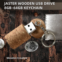 Clé USB 2.0 en bois 128 Mo, clé USB en liège, porte-clés, cadeau créatif, disque U, logo personnalisé