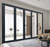 Puertas y Ventanas Plegables de Aleación de Aluminio con Vidrio Templado - Uso Interior/Exterior, Diseño Minimalista Resistente al Viento, Garantía de 3 Años