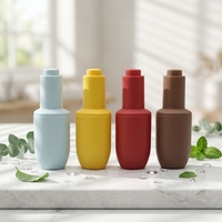 Flacon compte-gouttes en verre cosmétique mat couleur personnalisée avec pulvérisation, sérigraphie et marquage à chaud pour l'emballage d'huiles essentielles et de sérums