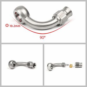 オートバイステンレス鋼バンジョー継手油圧an3ブレーキラインホースパイプ継手 - Product Image 5