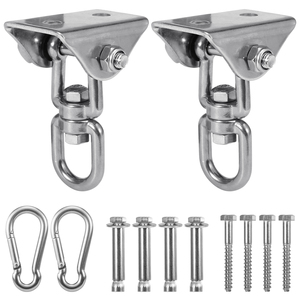 China Manufacturer Stainless Steel Suspension Hardware <strong>Swing</strong> <strong>Ceiling</strong> <strong>Hook</strong> Wall Hanging Kit for Hammock Chair Yoga Boxing