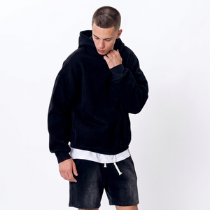 เสื้อฮู้ดดี้ทรงโอเวอร์ไซส์สไตล์โกธิค ยี่ห้อ SINEWY คุณภาพสูง ผ้าฝ้าย 100% ทรงปกติ น้ำหนักมาก สไตล์วินเทจ สตรีทแวร์ รับสกรีนโลโก้ - Product Image 1