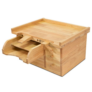 Banco de Trabajo Compacto Durston Mini, 100% Madera Maciza, Estación de Trabajo para Joyeros, 4 Cajones, Reposabrazos Extraíble, Soporte para Herramientas Removible - Product Image 3