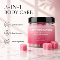 Watermelon Cube Sugar Body Paste-Shea Butter Oil Gentle Sugar Granules Exfoliation Rejuvenating Bath