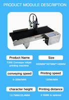 Impresora de Inyección de Tinta TIJ Portátil de Alta Precisión T306, Impresora de Tarjetas/Etiquetas/Flexibles con Pantalla Táctil, 600dpi, 60m/min