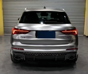 Diffusore Posteriore e Terminali di Scarico Stile RSQ3 per Audi Q3 F3 SUV <span class=keywords><strong>Sportback</strong></span> 2019-2024 in Materiale PP a Prezzo di Fabbrica - Product Image 2
