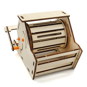 Kit educativo STEM, modelo de trilladora de granos de madera, proyecto científico DIY para estudiantes, enseñanza en el aula - Product Image 3