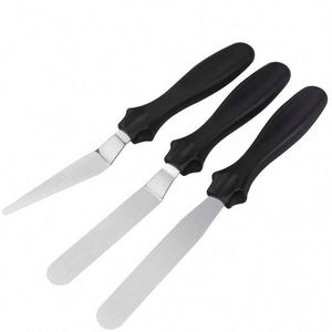 3-Piece Stainless Steel <b>Cake</b> Icing Spatula Set Top Seller Home Baking Tools-Food Shovel Butter Cream Knife Metal PC - Product Image 1